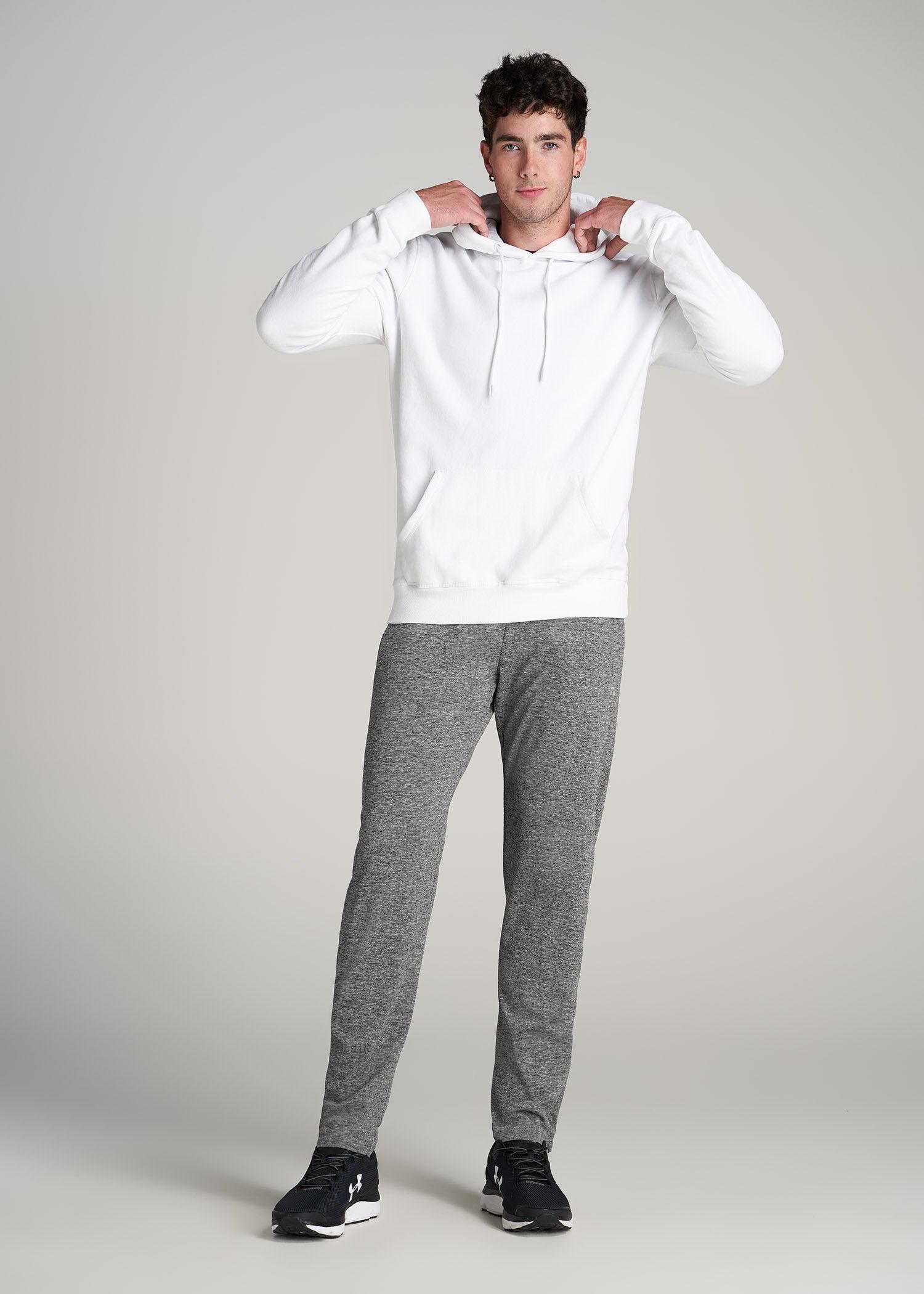 A.T. Performance Zip Bottom Pants for Tall Men in Grey Mix Product Image