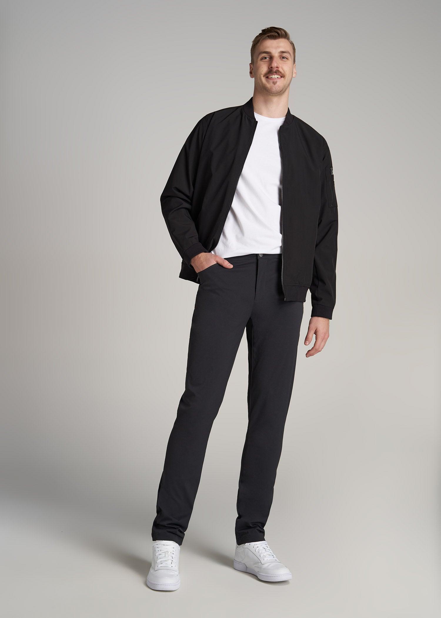 TAPERED-FIT Traveler Pants for Tall Men in Black Male Product Image