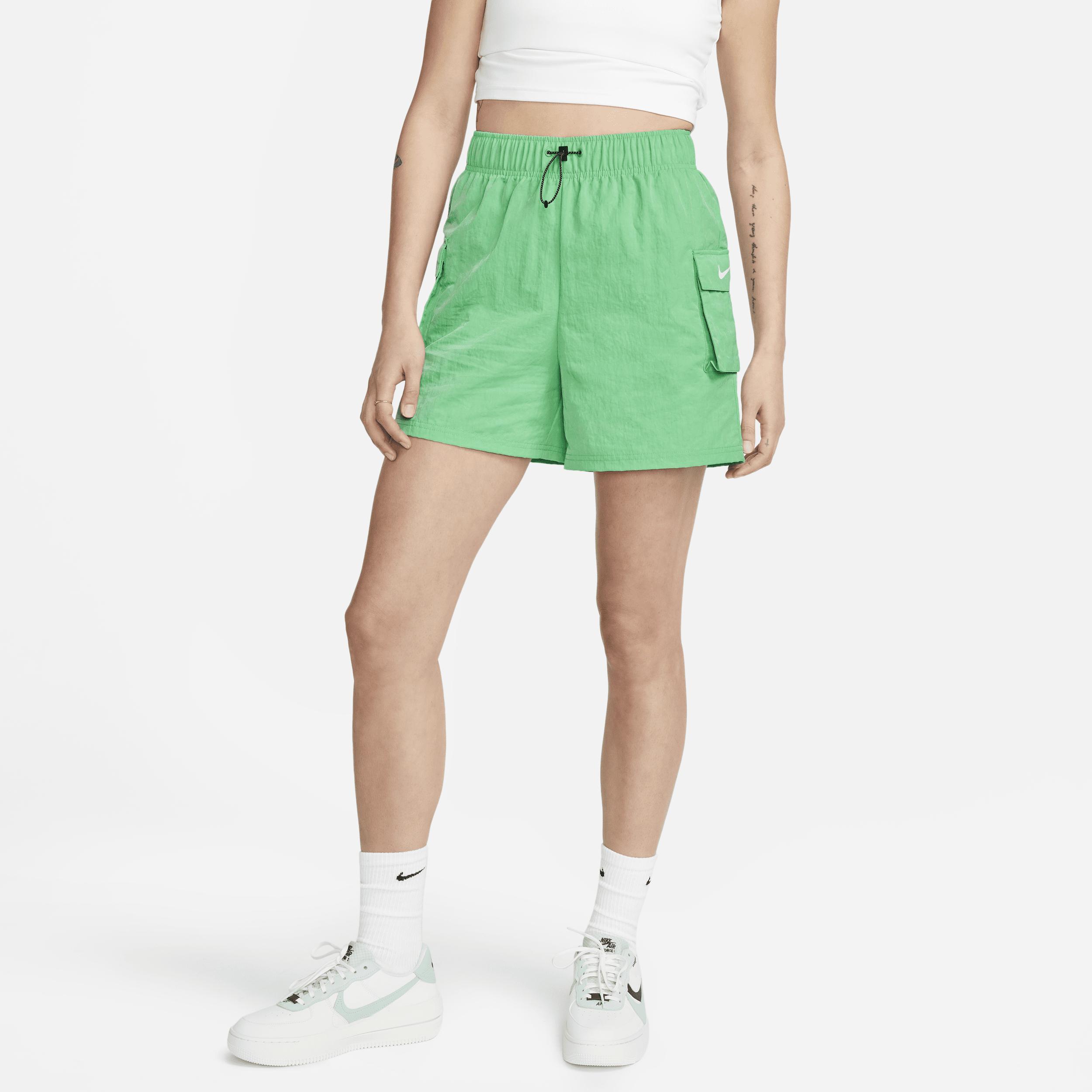 Womens Nike Sportswear Essential Woven High-Rise Shorts Product Image