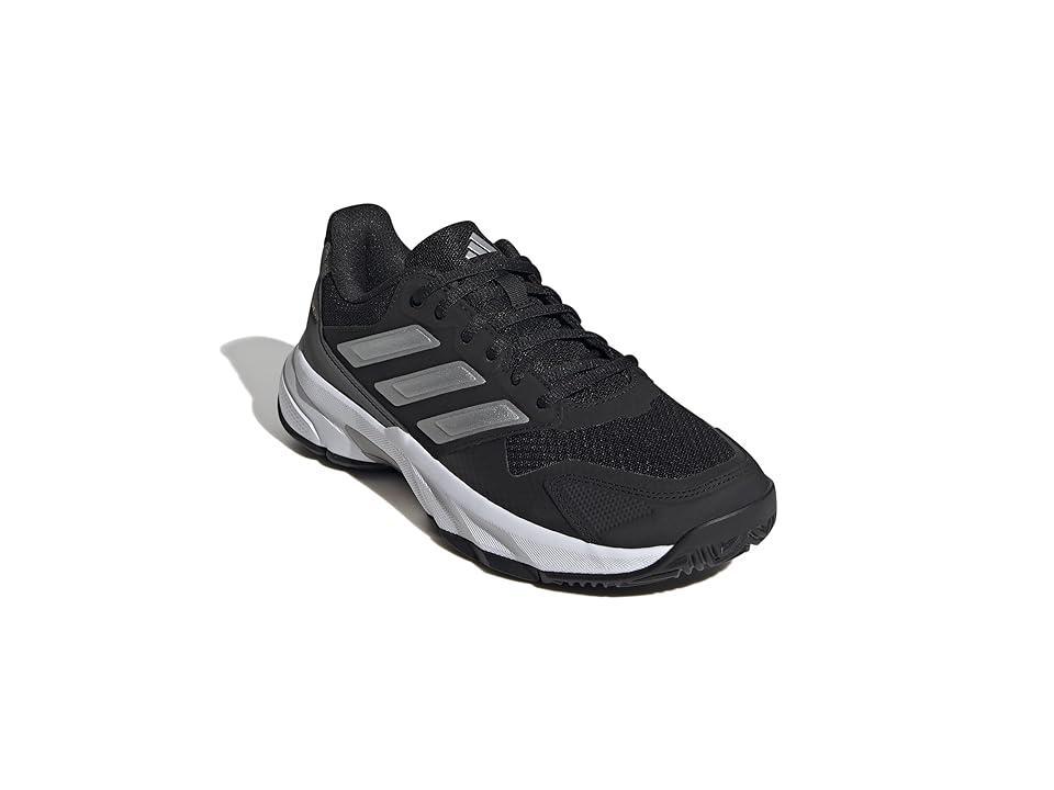 adidas Courtjam Control 3 Silver Metallic/Grey) Women's Tennis Shoes Product Image