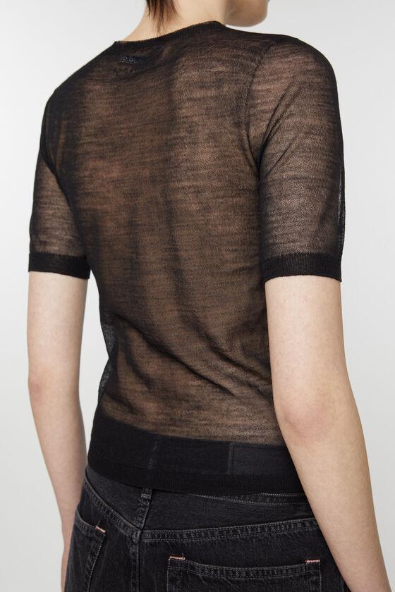 Sheer knit t-shirt Product Image