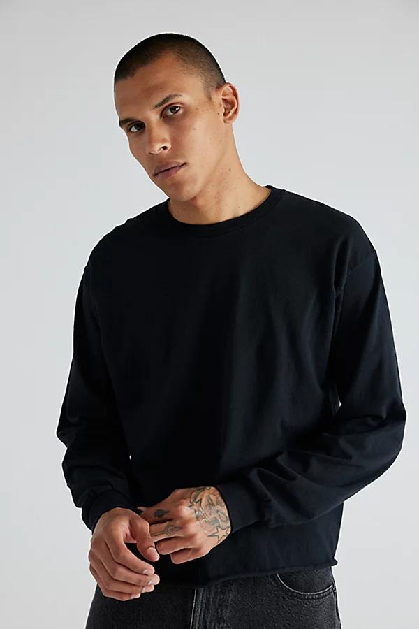 Urban Renewal Remade Boxy Cropped Long Sleeve Tee Mens at Urban Outfitters Product Image