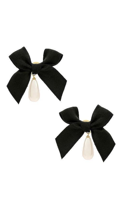 Bow Drop Pearl Earrings product image