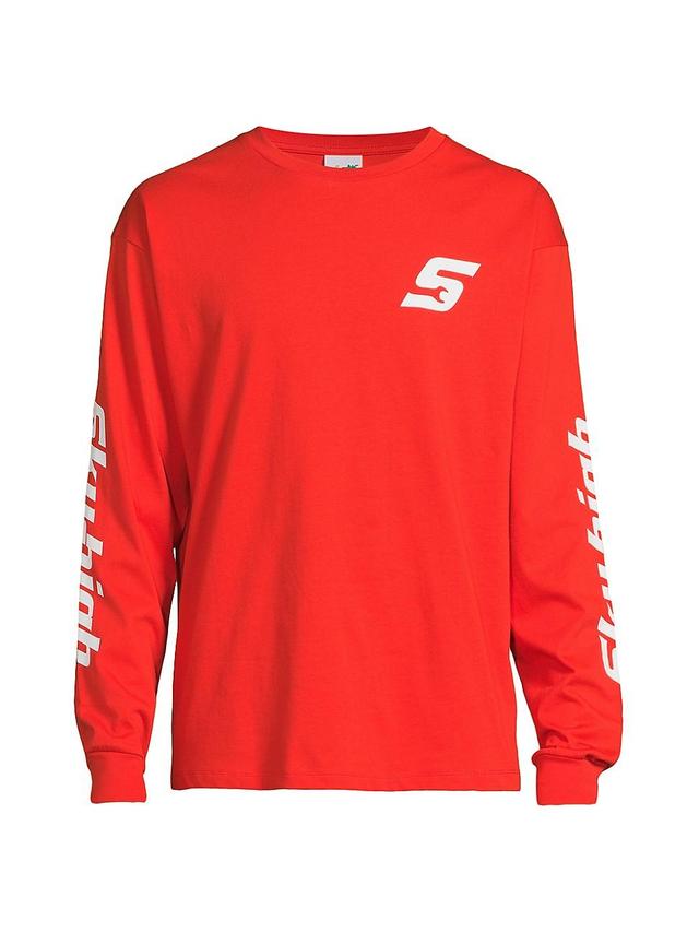 Mens Construction Logo Cotton Long-Sleeve T-Shirt Product Image