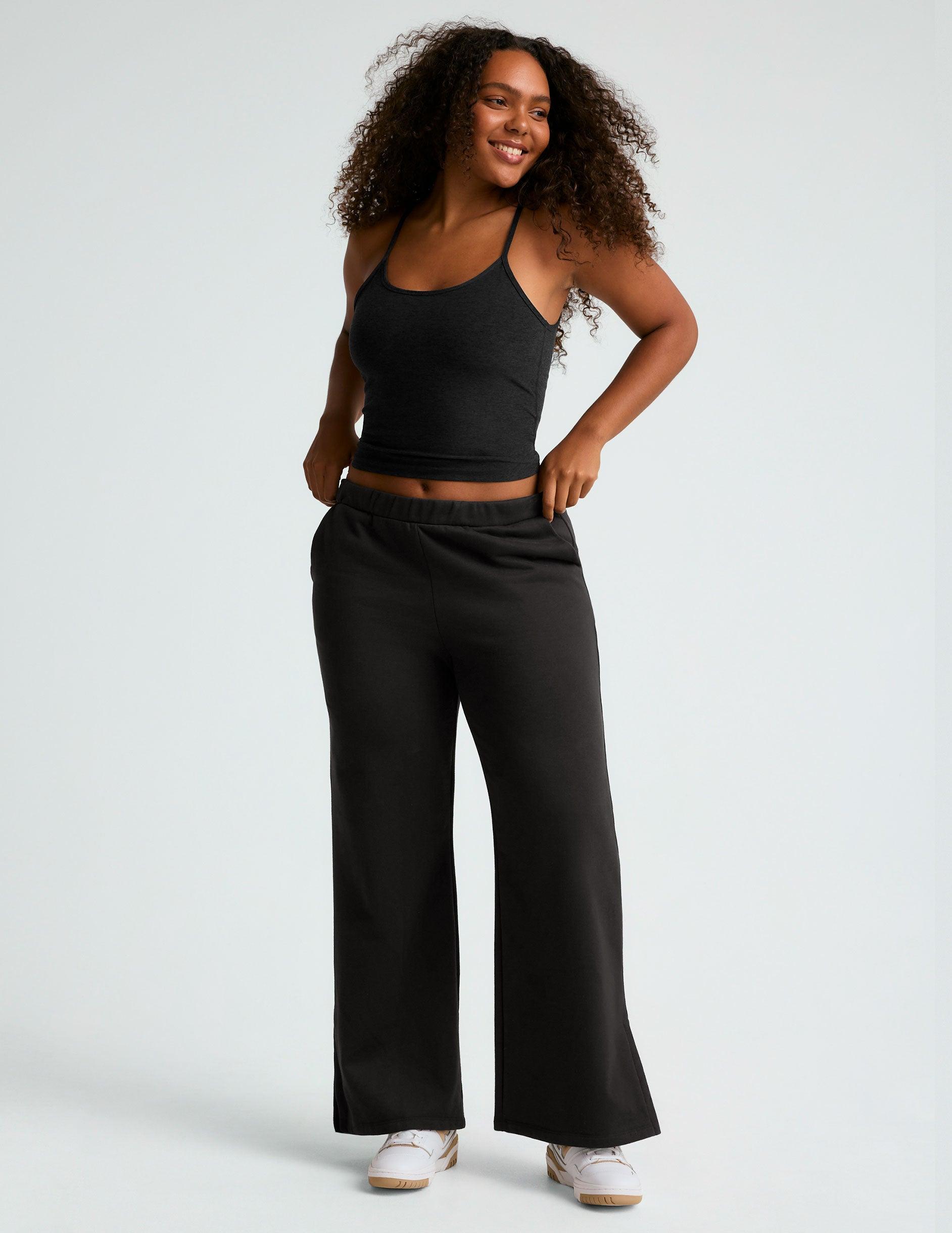 Open Ended Mid Rise Wide Leg Pant Product Image