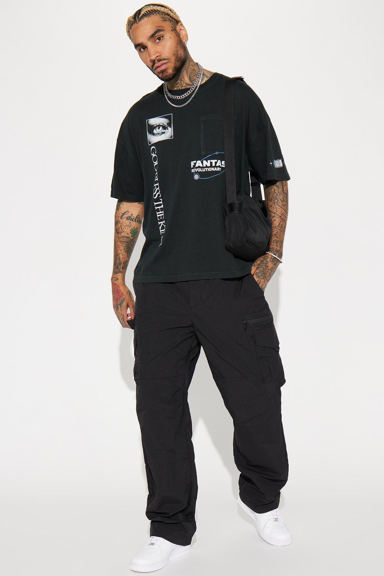 Echo Nylon Cargo Pants - Black Product Image