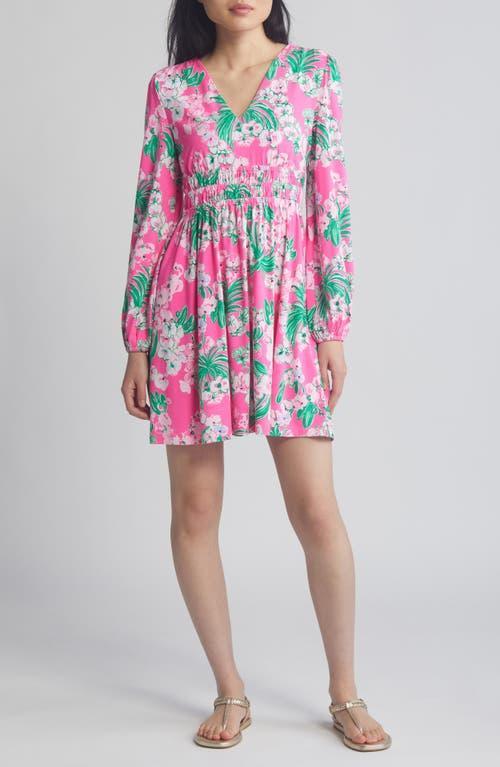 Lilly Pulitzer Calla Long Sleeve V-Neck Dress (Roxie Worth A Look) Women's Dress Product Image