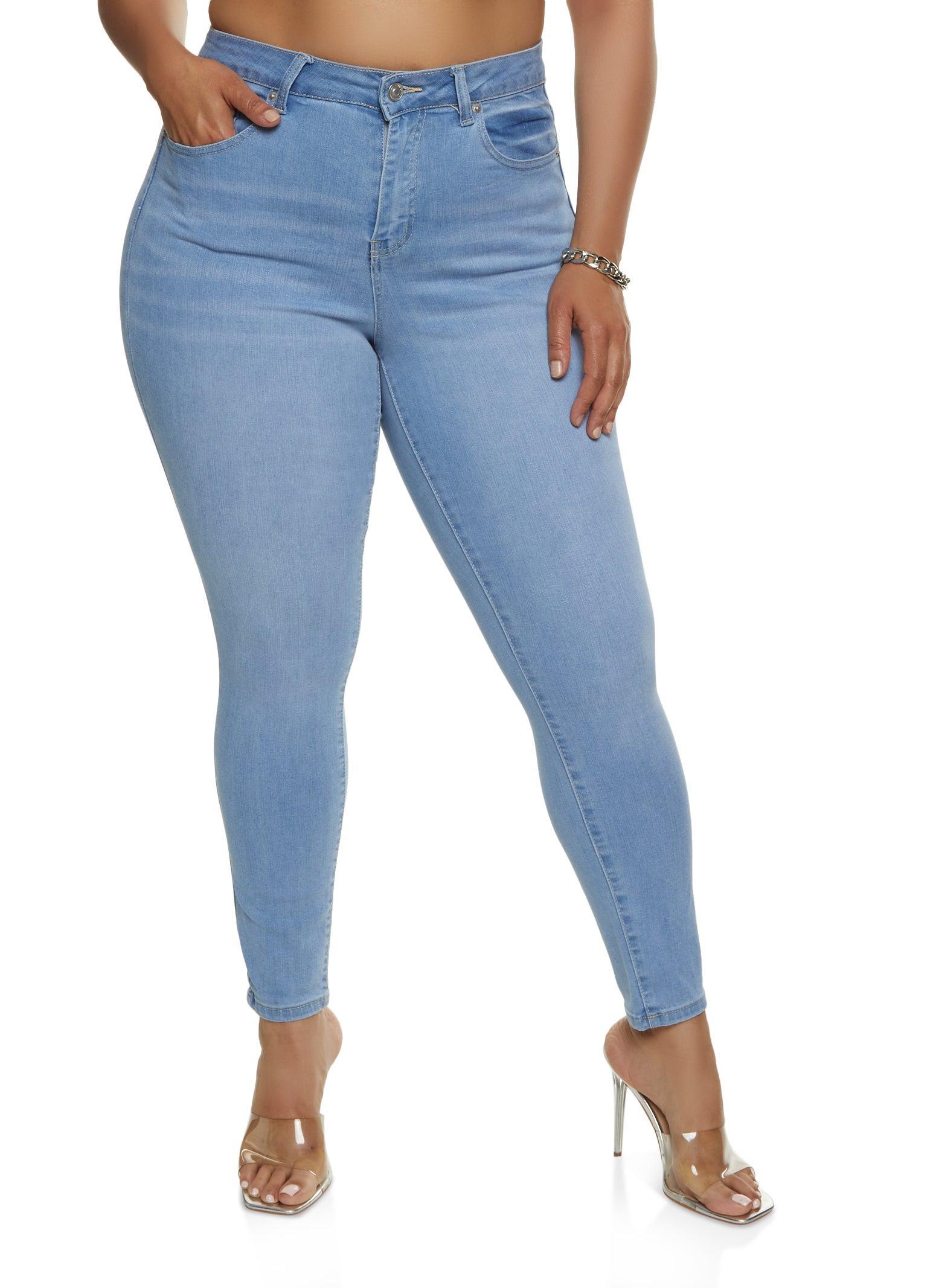 Womens Plus Size WAX Basic High Rise Skinny Jeans Product Image