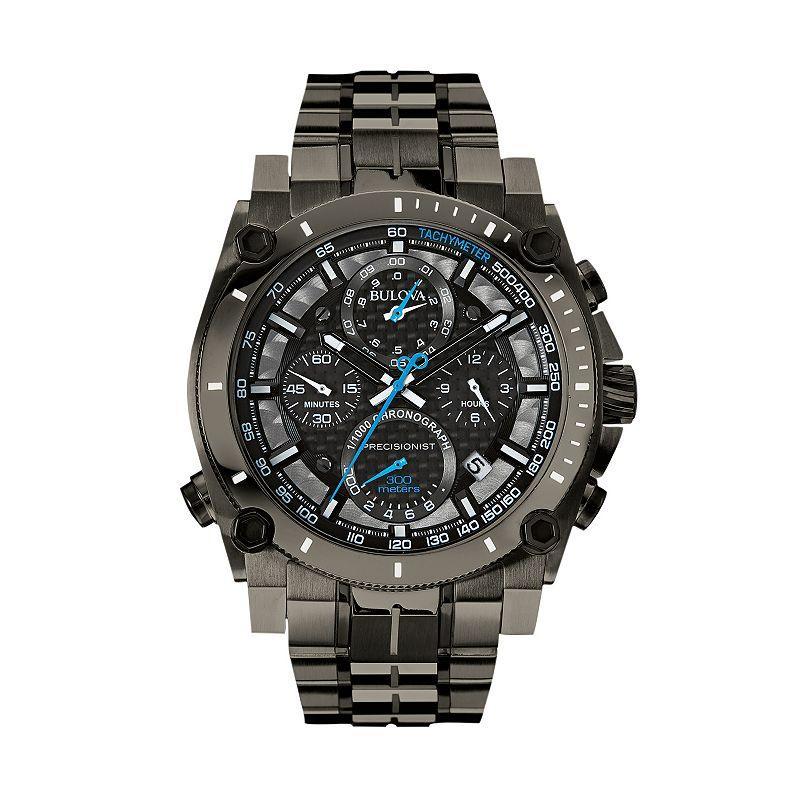 Bulova Mens Precisionist Stainless Steel Chronograph Watch - 98B229, Gray Product Image