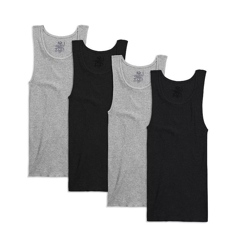 Mens Fruit of the Loom 4-pack Premium A-Shirt Tank Top Set Product Image