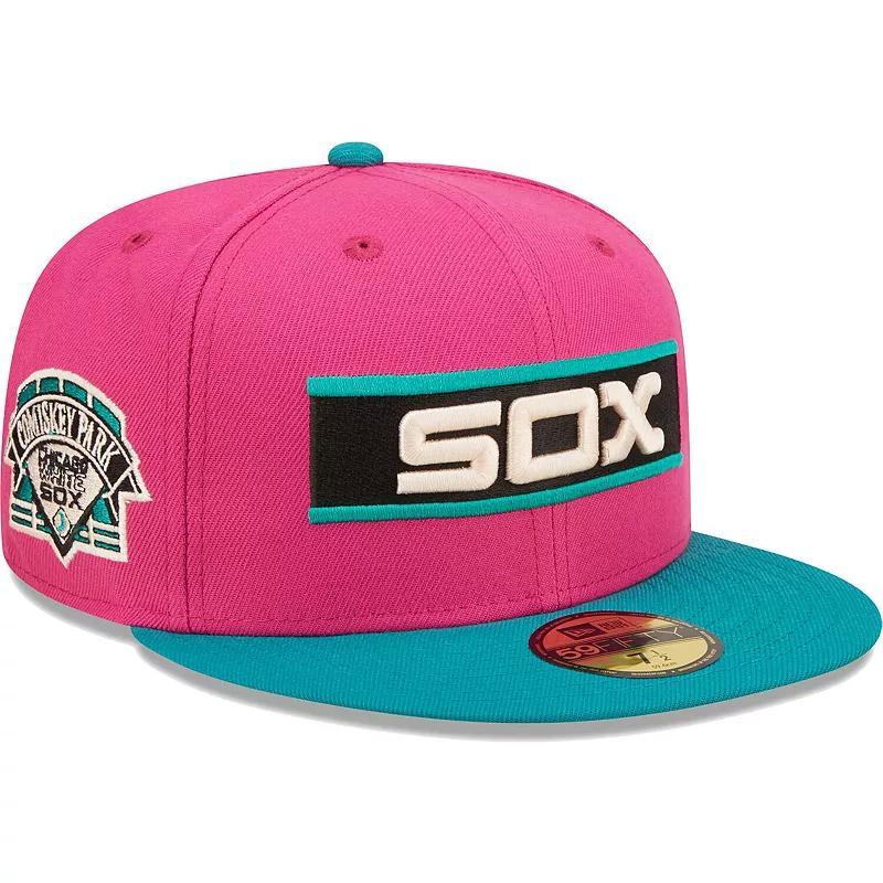 Mens New Era /Green Chicago White Sox Cooperstown Collection Comiskey Park Passion Forest 59FIFTY Fitted Hat Product Image