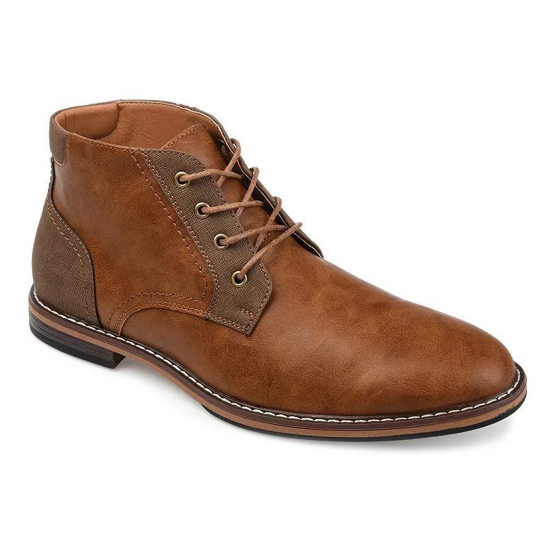 Vance Co. Franco Plain Toe Chukka Boot Vegan Leather) Men's Shoes Product Image