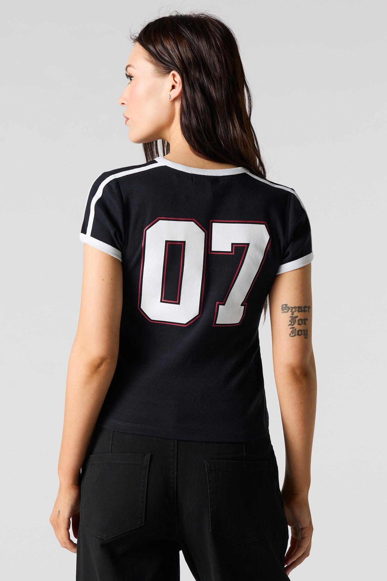 Sporty Graphic Ringer T-Shirt Female Product Image