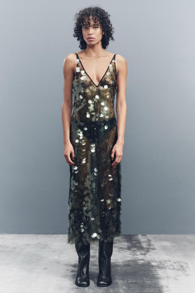 SEQUIN MIDI DRESS Product Image