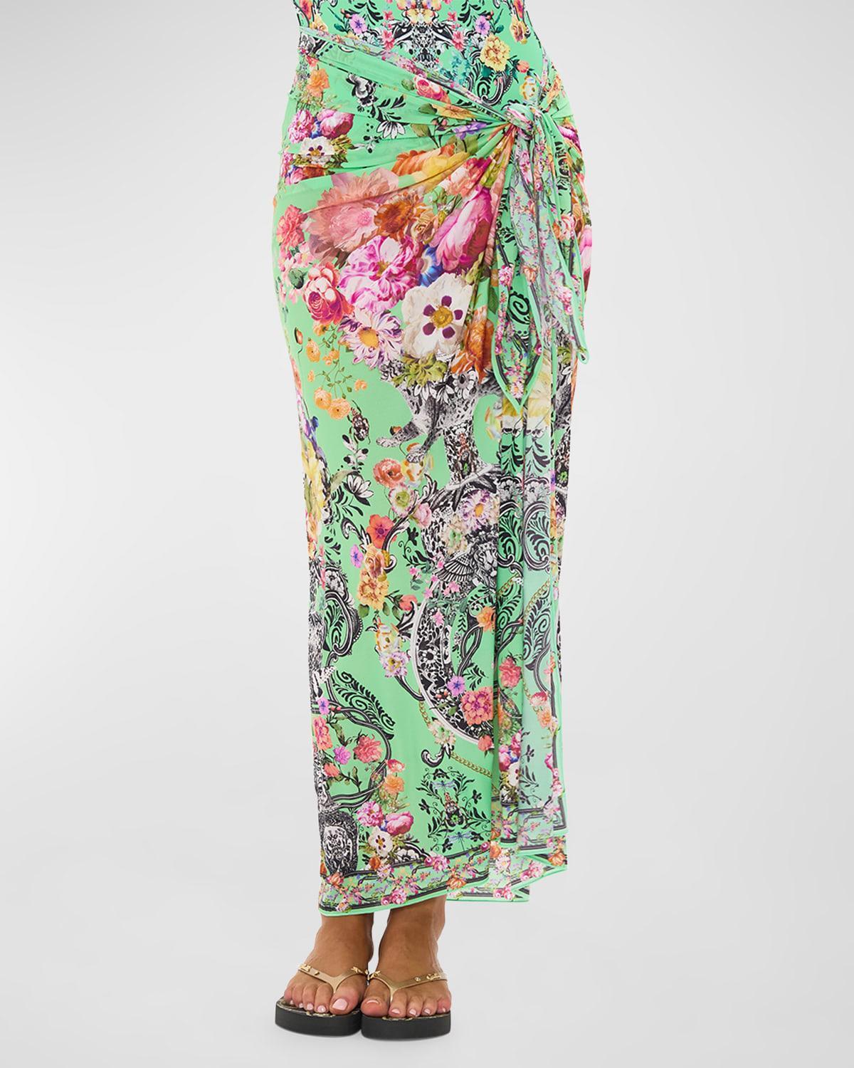 Porcelain Dream Long Sarong Coverup Product Image