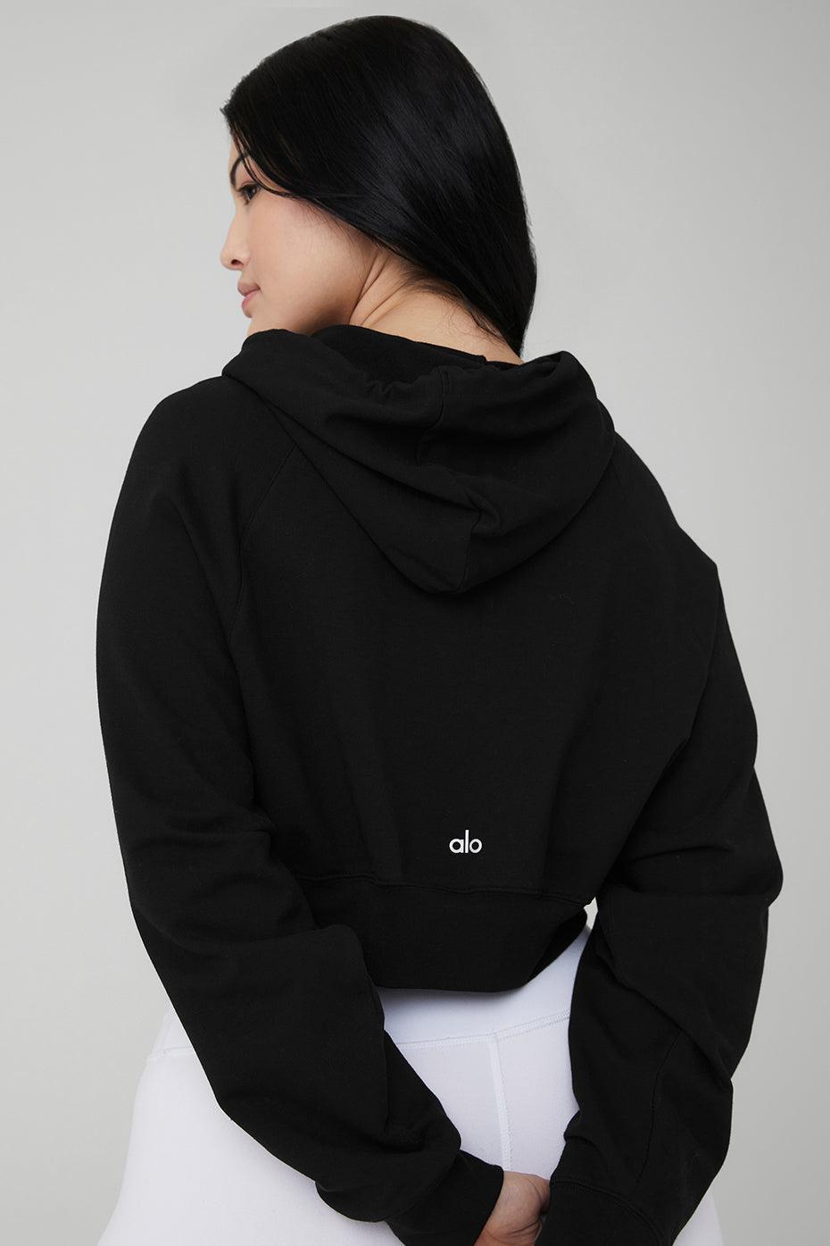 Alo Double Take French Terry Crop Hoodie Product Image