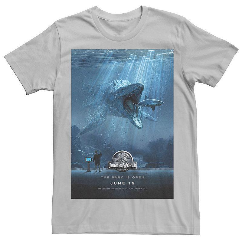 Mens Jurassic World Mosasaurus Movie Poster Tee Product Image