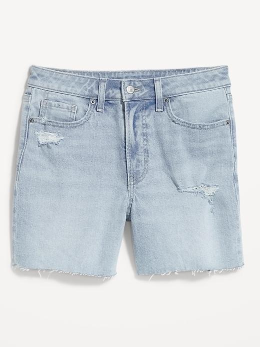 High-Waisted OG Jean Cut-Off Shorts -- 5-inch inseam Product Image