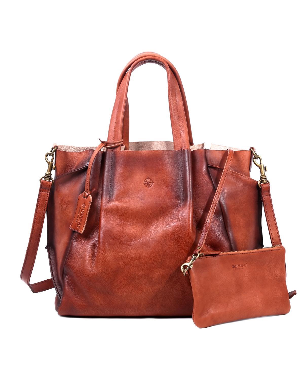 Old Trend Genuine Leather Sprout Land Tote Bag (Rusty Red) Handbags Product Image