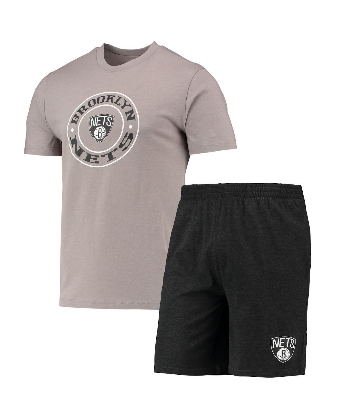 Mens Concepts Sport /Gray Brooklyn Nets T-Shirt & Shorts Sleep Set Product Image