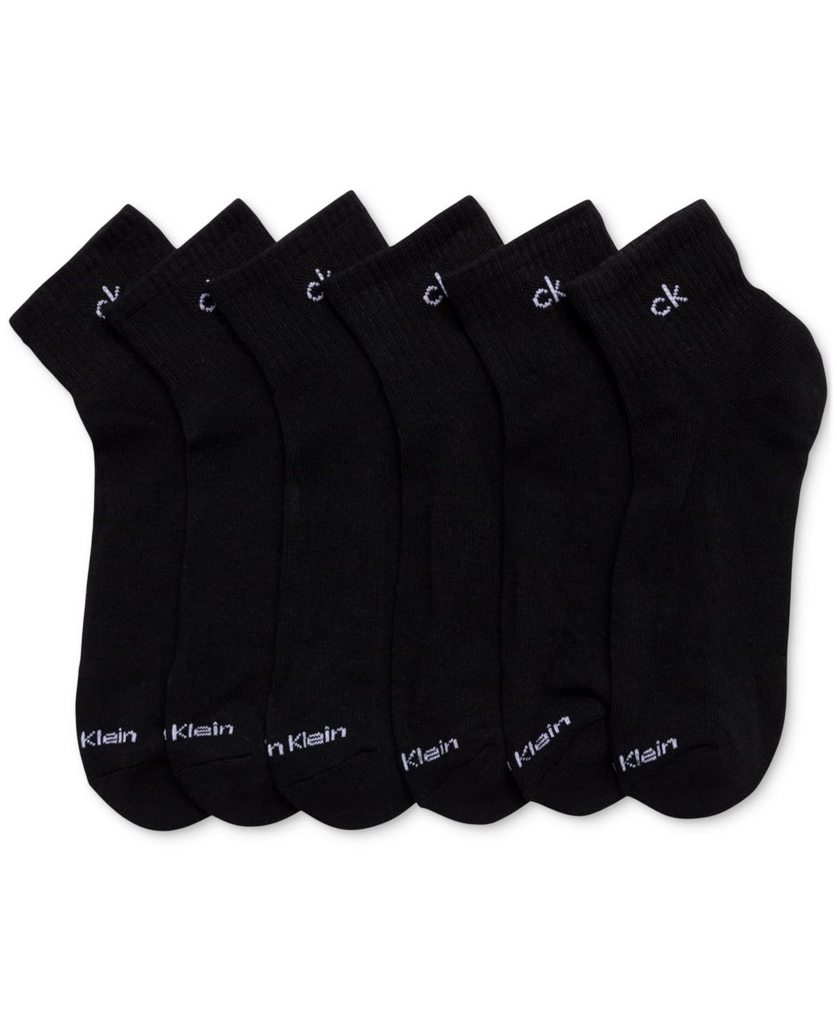 Calvin Klein Mens 6pk. Logo Quarter Socks Product Image