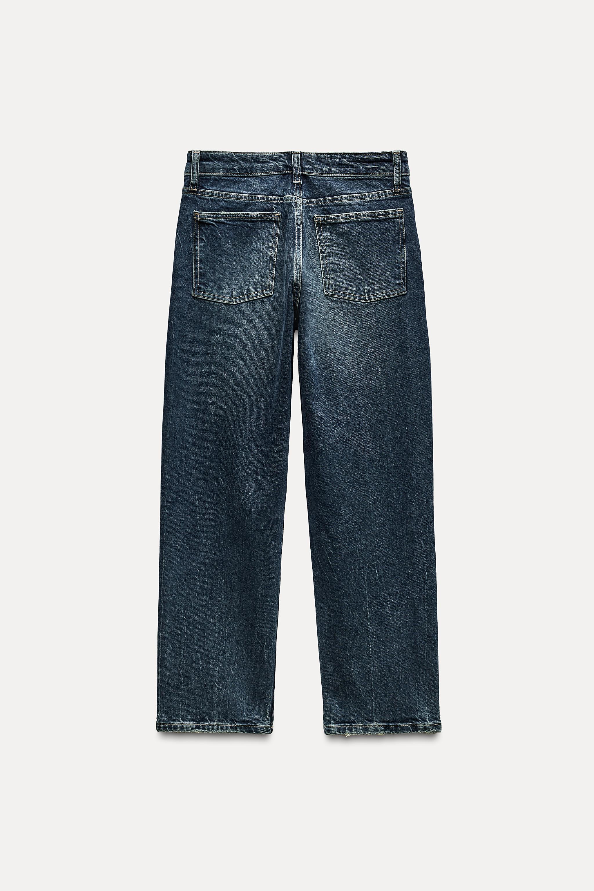 TRF MID-RISE SLIM FLARE CROPPED JEANS Product Image