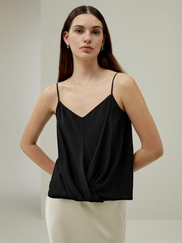 Thin-Strap Crêpe de Chine Cami Product Image