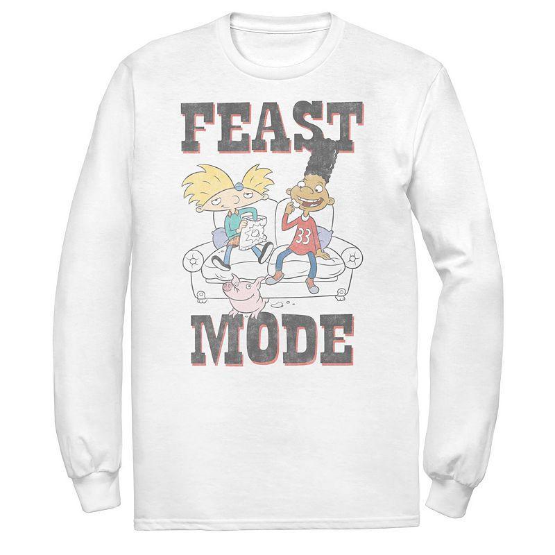 Mens Hey Arnold Feast Mode Vintage Long Sleeve Tee Product Image