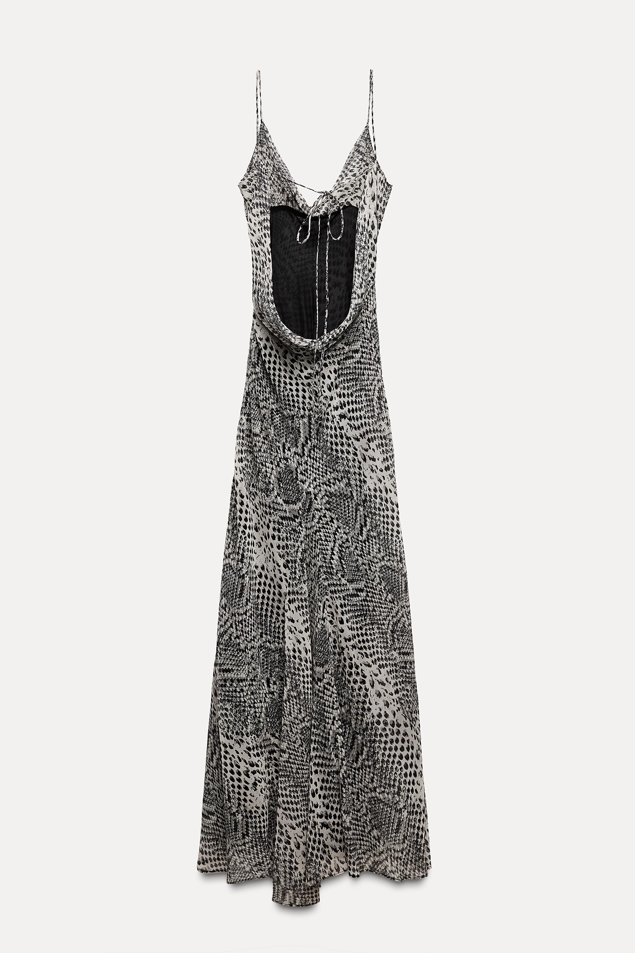 LONG ANIMAL PRINT DRESS Product Image