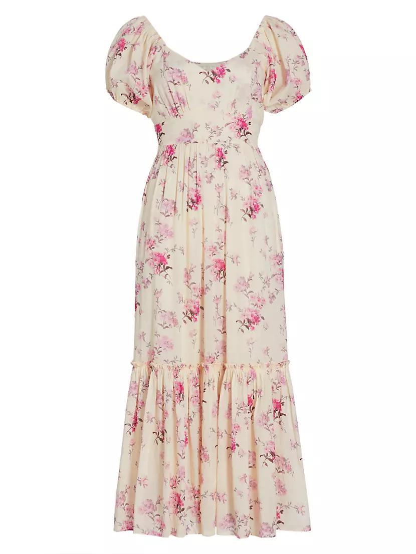 Angie Cotton Floral Midi-Dress Product Image