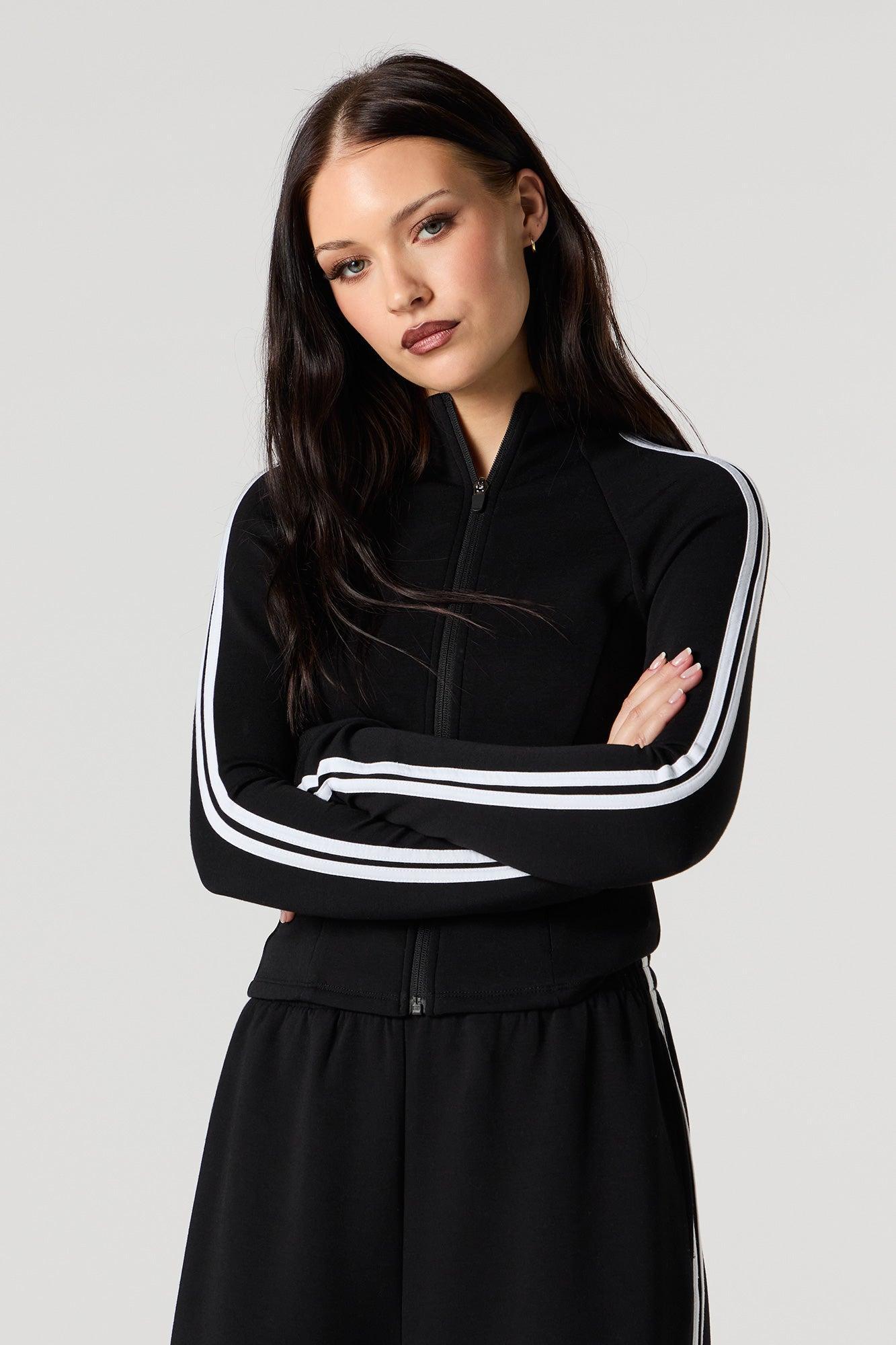 Active Striped Zip-Up Jacket Female Product Image