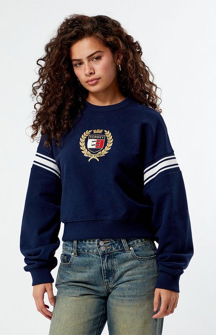 Tommy Jeans Women's Boxy Crest Crew Neck Sweatshirt product image