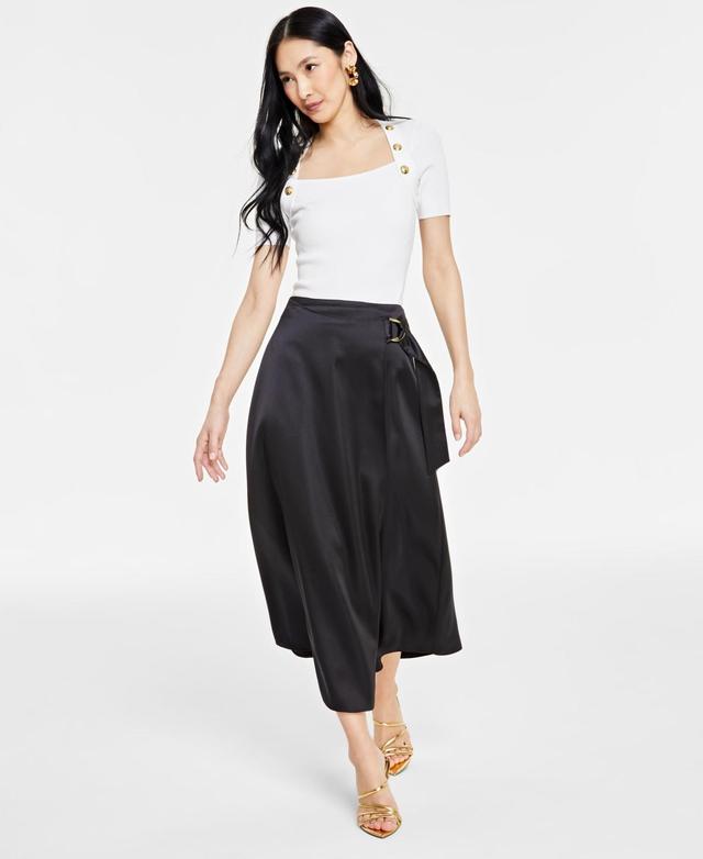 I.n.c. International Concepts Womens Double Slit Midi Skirt, Created for Macys Product Image