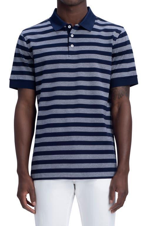 Bugatchi Stripe Mercerized Cotton Polo Product Image