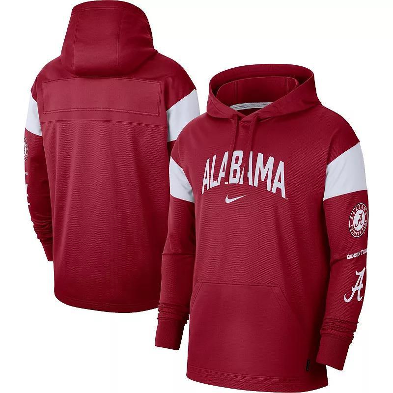 Mens Nike Crimson Alabama Crimson Tide Jersey Performance Pullover Hoodie Product Image