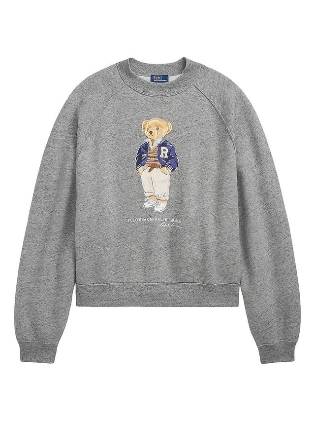 Womens Polo Bear Fleece Oversized-Fit Sweatshirt Product Image