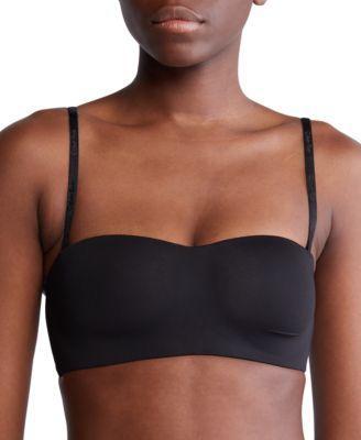 Calvin Klein Womens Form to Body Lightly Lined Bandeau Bra QF7783 Product Image