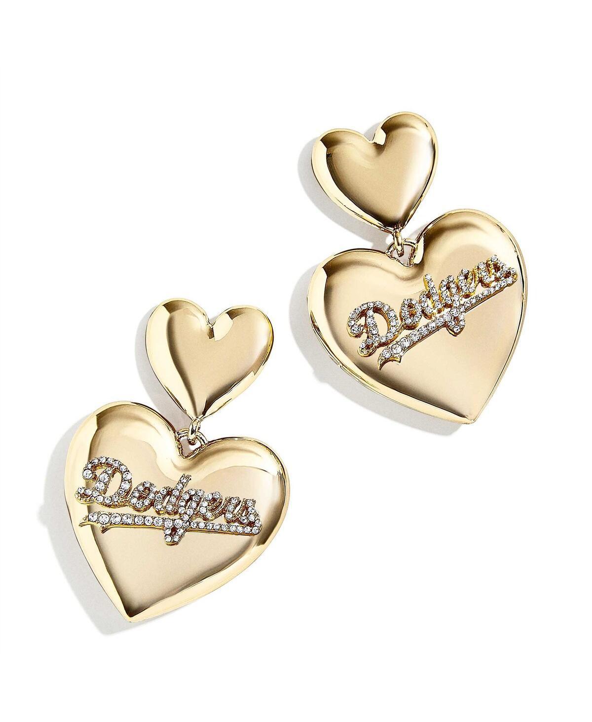 Womens Wear by Erin Andrews x Baublebar Los Angeles Dodgers Heart Statement Drop Earrings Product Image