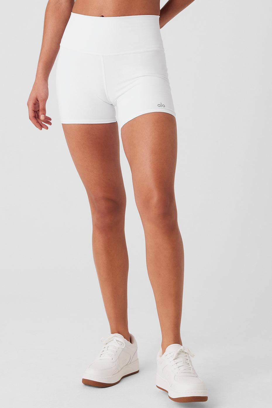 5" Airbrush High-Waist Biker Short - White Female Product Image