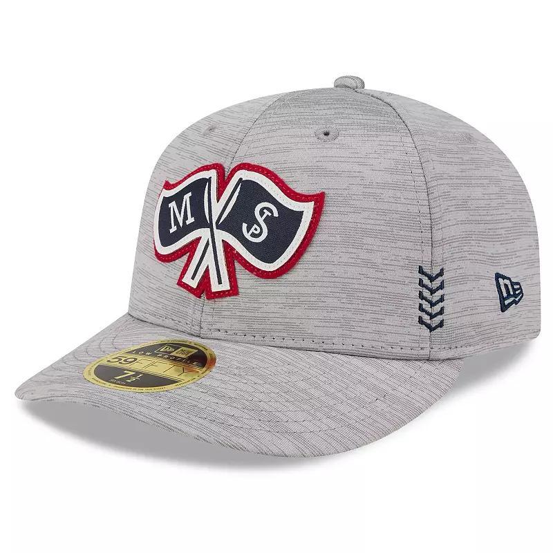 Mens New Era Gray Minnesota Twins 2024 Clubhouse Low Profile 59FIFTY Fitted Hat Product Image