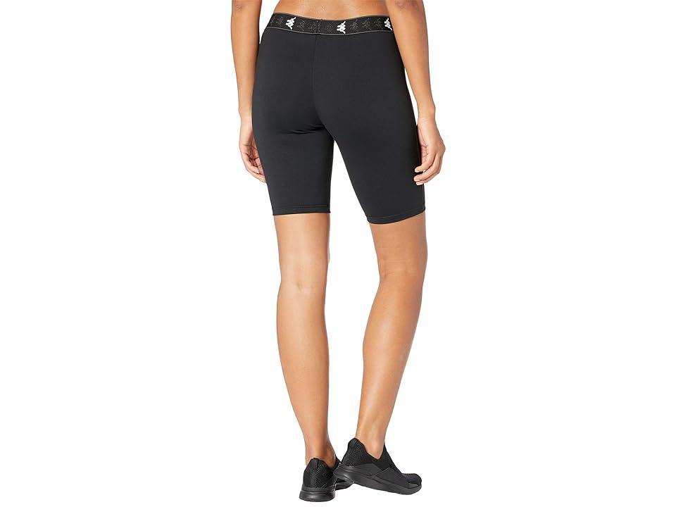 Kappa 222 Banda Emilana (Black/White/Dark Grey) Women's Shorts Product Image