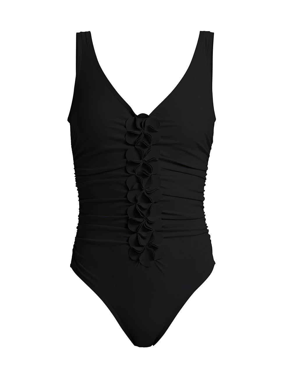 Womens Tess Ruched One-Piece Swimsuit Product Image