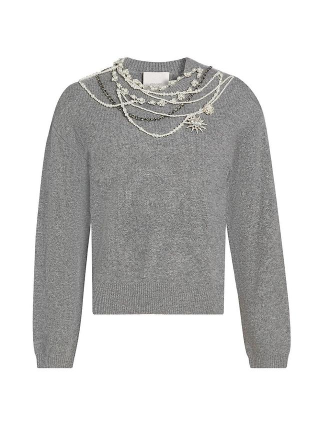 Womens Lilliana Necklace Sweater Product Image