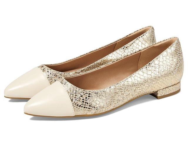 Rockport Kenzie (Gold ) Women's Flat Shoes Product Image