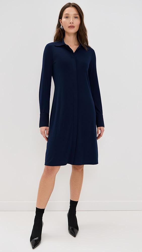 Vince Long Sleeve Polo Dress | Shopbop product image