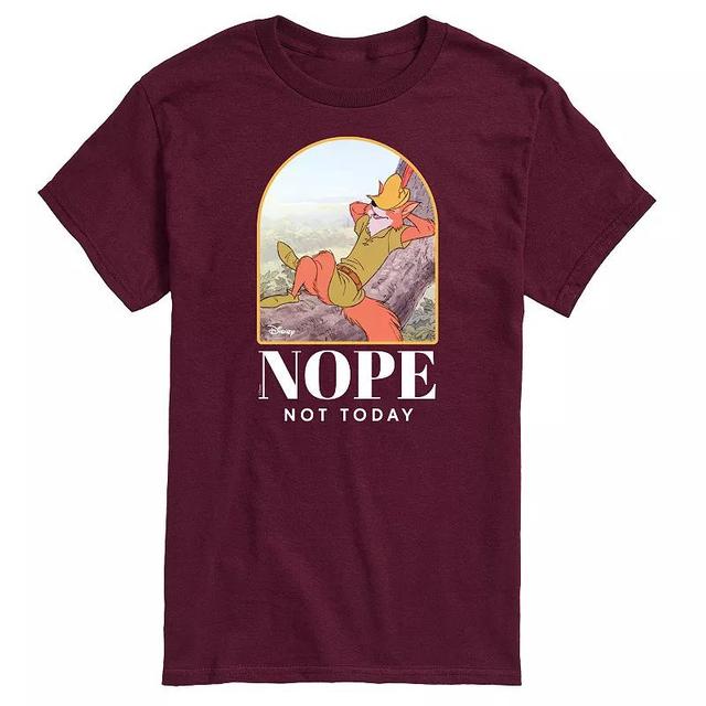 Disneys Robin Hood Mens Nope Not Today Graphic Tee Blue Product Image