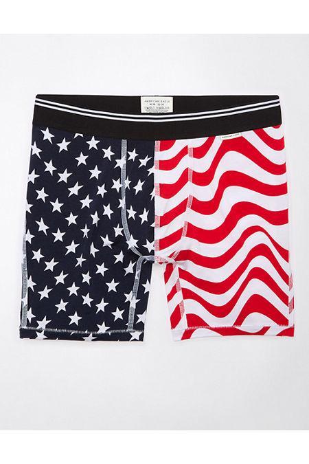 AEO Mens USA Stars Stripes 6 Ultra Soft Boxer Brief Men's Product Image