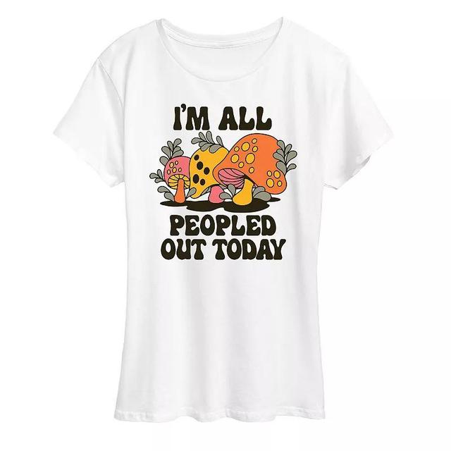 Plus Im All Peopled Out Today Graphic Tee, Womens Product Image