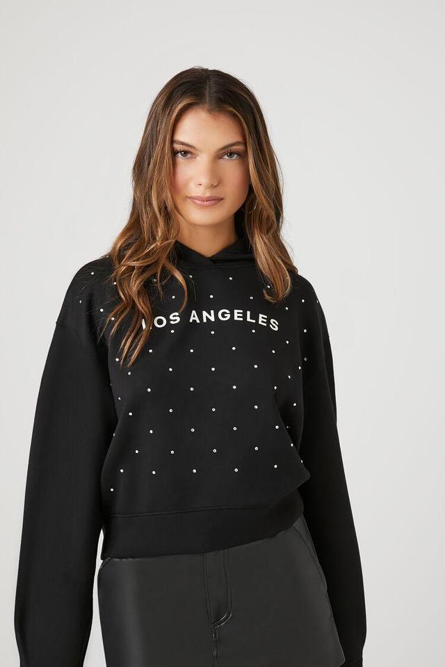 Los Angeles Rhinestone Hoodie | Forever 21 Product Image