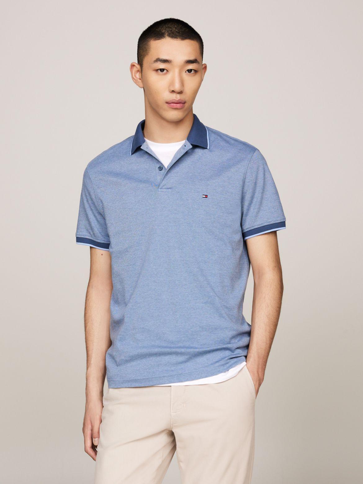 Tommy Hilfiger Men's Regular Fit Two-Tone Interlock Polo Product Image